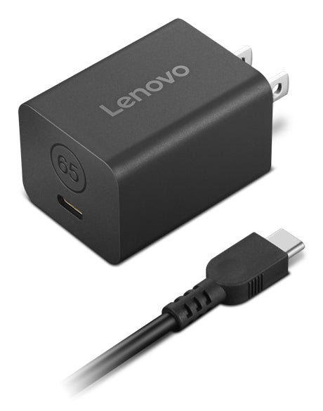 Lenovo 40AWGN65US power adapter/inverter Indoor 65 W Black - 40AWGN65US LENOVO