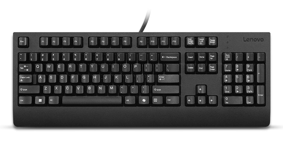 Lenovo 4Y41R64588 keyboard Home/Office USB US English Black - 4Y41R64588 LENOVO