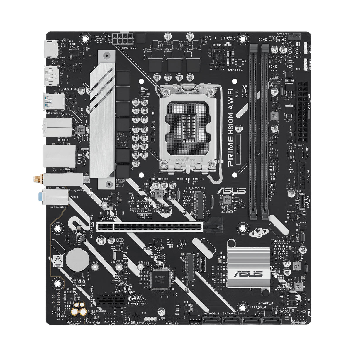 ASUS PRIME H810M-A WIFI-CSM Intel H810 LGA 1851 (Socket V1) micro ATX - PRIME H810M-A WIFI-CSM