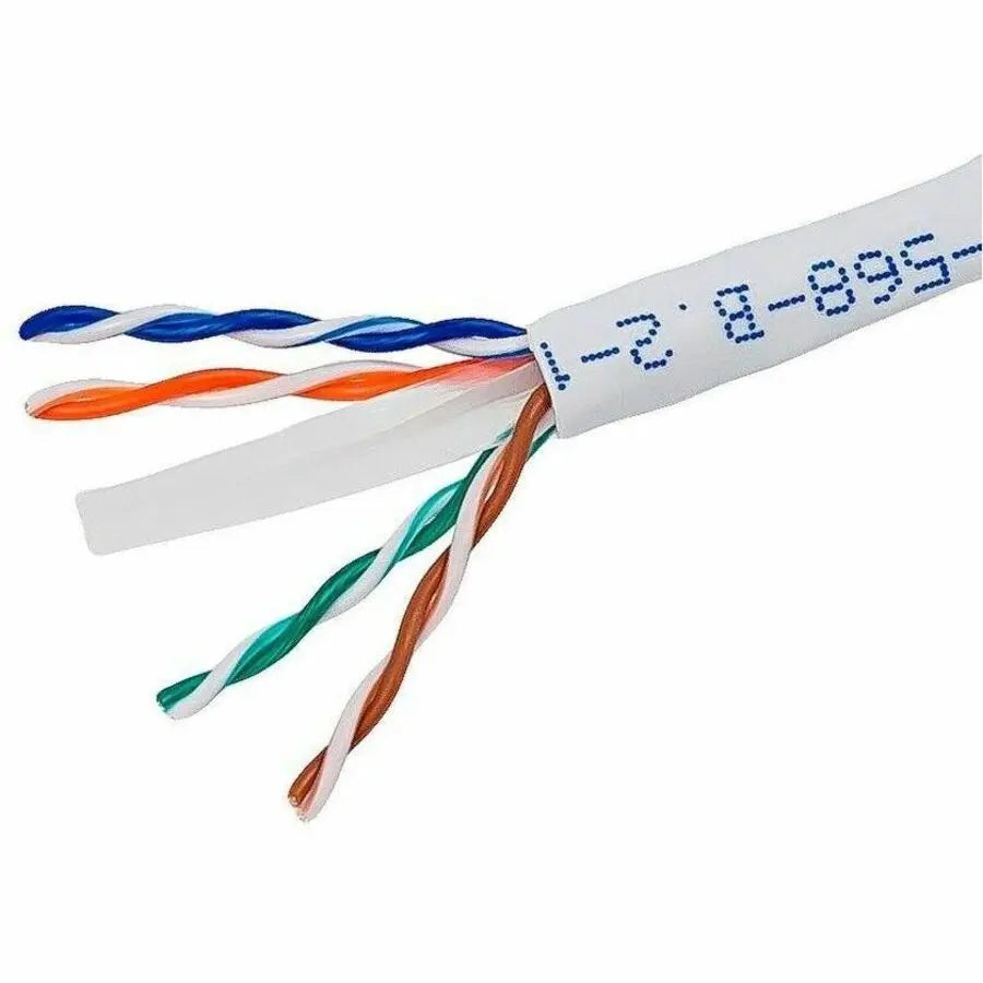 4XEM 4XEM 1000FT Cat5e UTP Network Patch Cable Roll (White) - 1000 ft Category 5e Network Cable for Network Device, Home Theater System, Desktop Computer - First End: Bare Wire - Second End: Bare Wire - CM... - 4XCAT5E1000WH