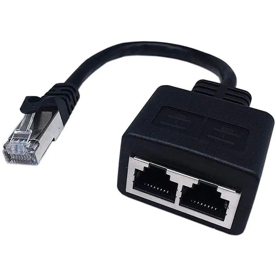 4XEM 4XEM 2-to-1 RJ45 Splitter Cable Adapter - F/M- CAT6 - Network (RJ-45) - PVC - 4XCAT6SPLITTER