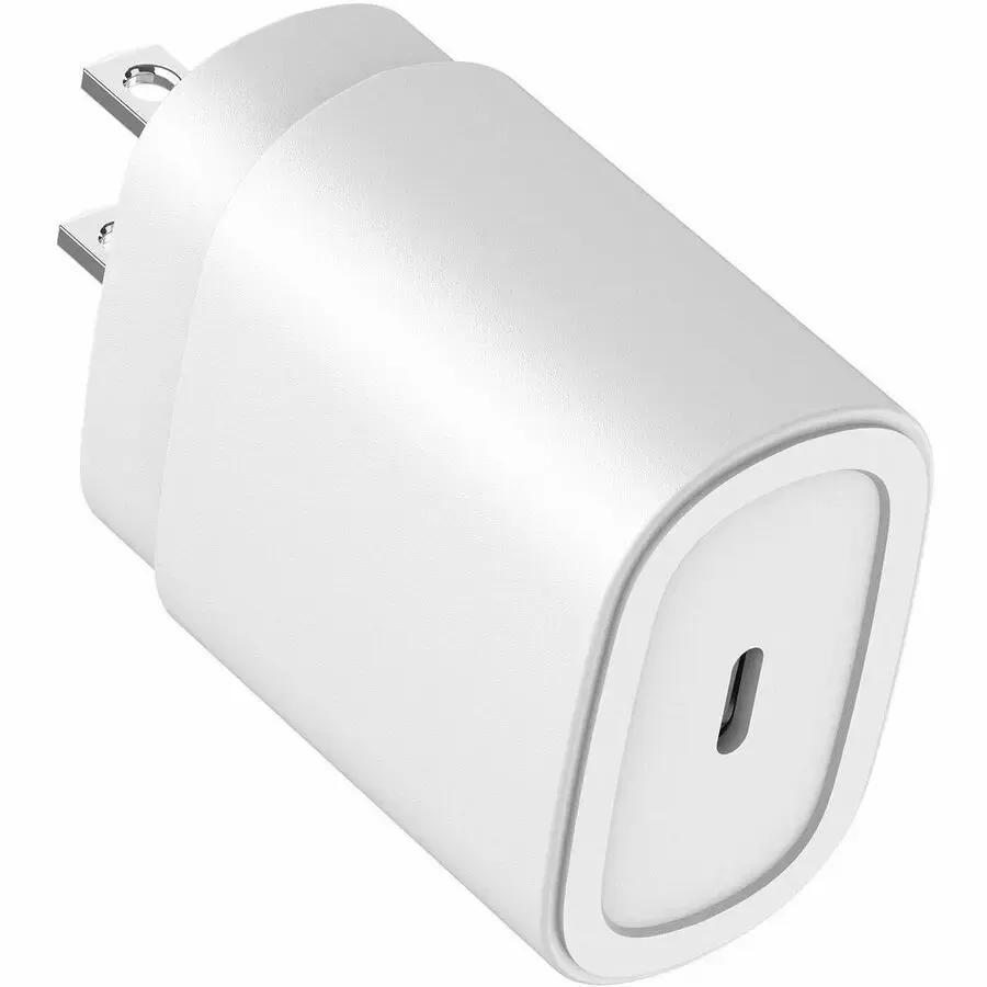 4XEM 4XEM 20W USB-C Power Adapter for iPhone 12 and all USB C Devices - Apple, Samsung and all USB-C device replacement wall charger with 120 V AC, 230 V AC Input - 5 V DC/3 A, 9 V DC Output - White - 4X20WCHARGER