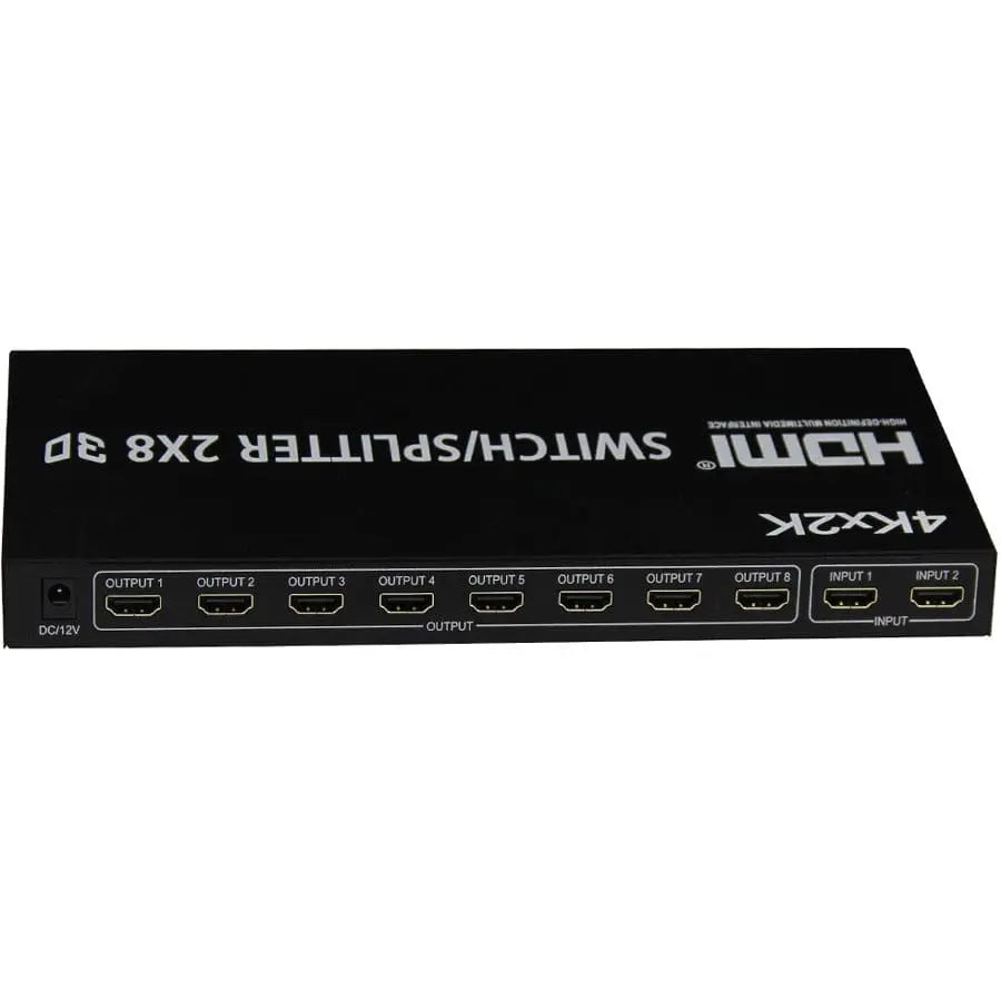 4XEM 4XEM 2x8 Port HDMI video switcher/splitter - 4XEM 2x8 Port high speed HDMI video switcher/splitter fully supporting 1080p, 3D for Blu-Ray, gaming consoles and all other HDMI compatible devices - 4XHDMI2X84K
