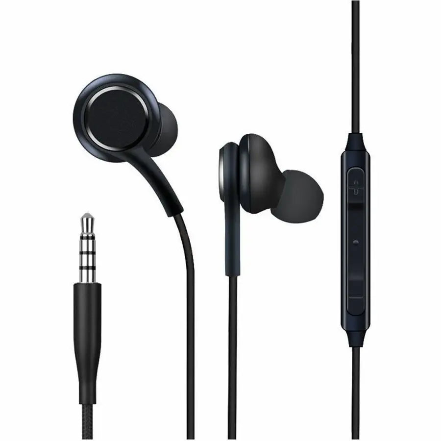 4XEM 4XEM 3.5mm AKG Earphones with Mic and Volume Control (Black) - Mini-phone (3.5mm) - Wired - Earbud - In-ear - Black - 4XSAMEARAKGB