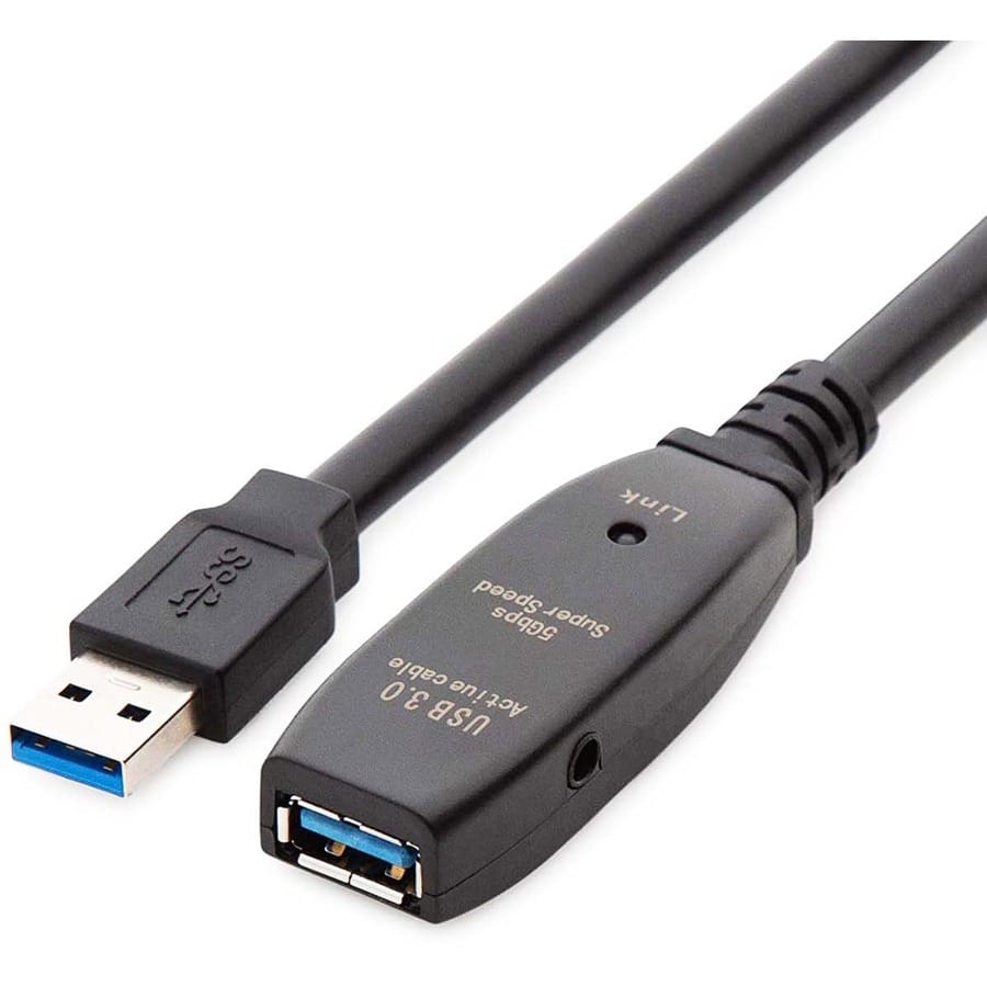 4XEM 4XEM 30M Active USB 3.0 DC power input Extension Cable - 98.43 ft USB Data Transfer Cable for Peripheral Device - First End: 1 x USB 3.0 Type A - Male - Second End: 1 x Powered USB 3.0 Type A - Female... - 4X3302A230M