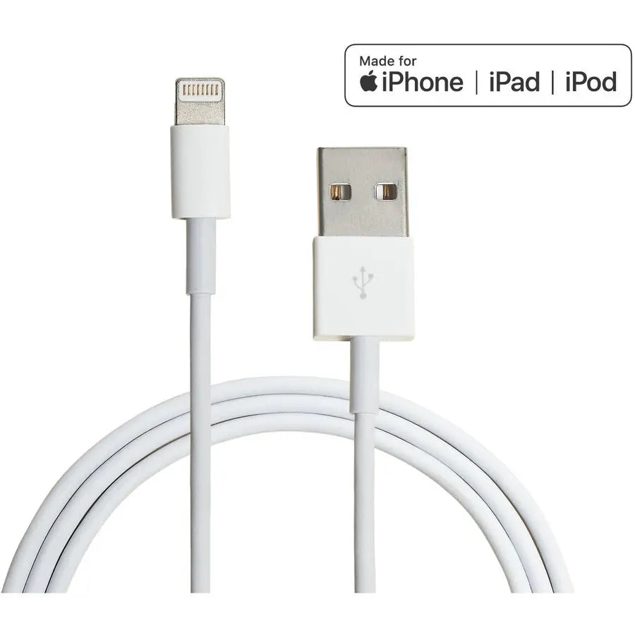 4XEM 4XEM 3FT 1M charging data and sync Cable For Apple iPhone 5 5s 6 6s 6plus 7 7plus - Lightning to USB data sync cable forApple iPad, iPhone, iPod 3 FT 1 x Lightning Male Proprietary Connector - 1 x Typ... - 4XLIGHTNING3