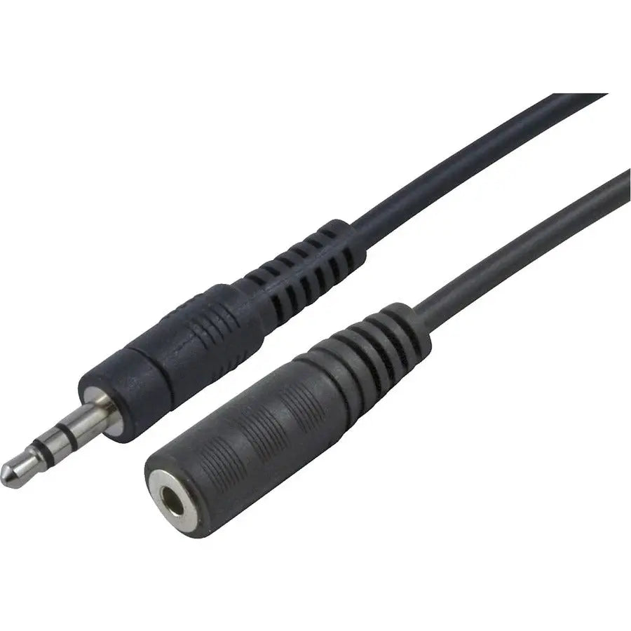 4XEM 4XEM 6ft 3.5MM Stereo Mini Jack M/F Audio Extension Cable - 6 ft Mini-phone Audio Cable for Audio Device, Headphone, iPod, PC - First End: 1 x Mini-phone Stereo Audio - Male - Second End: 1 x Mini-pho... - 4X35MF6