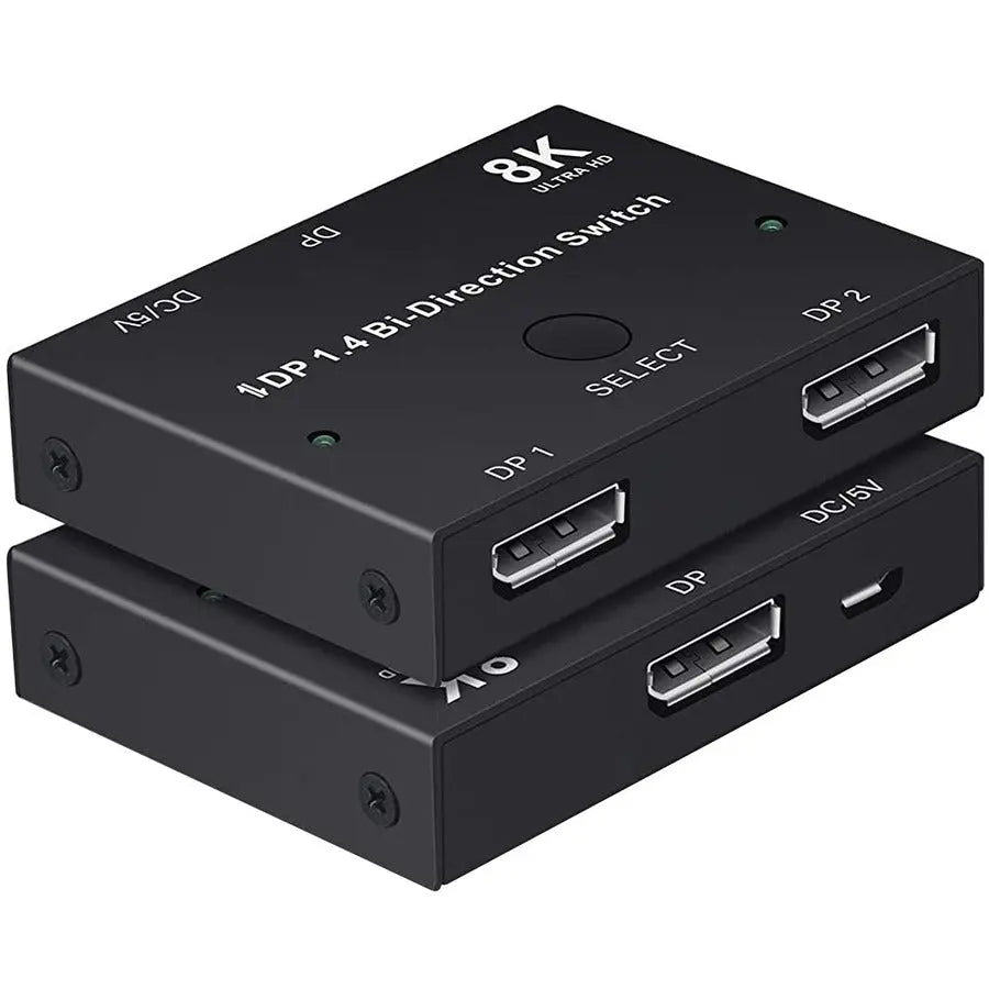 4XEM 4XEM 8K/4K DisplayPort Bi-Directional Switch - 7680 x 4320 - 8K - 2 x 1 - Display, Home Theater System2 x DisplayPort In - 1 x DisplayPort Out - DisplayPort