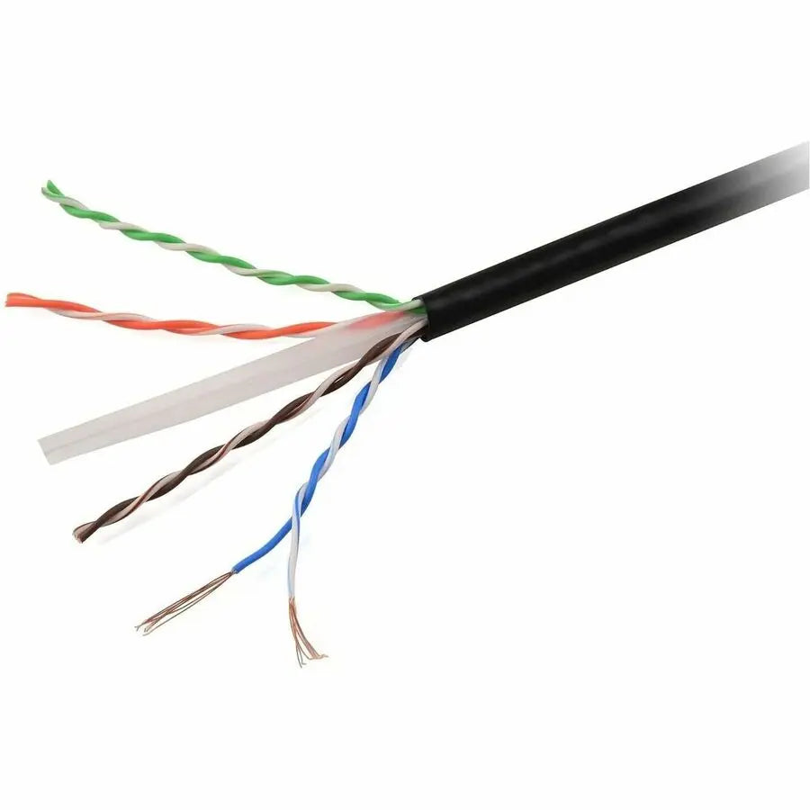 4XEM 4XEM Cat 5E 1000ft (305 m) Bulk cable (Black) - 1000 ft Category 5e Network Cable for Network Device, Home Theater System, Desktop Computer - First End: Bare Wire - Second End: Bare Wire - CMG - 24 AW... - 4XCAT5E1000BK