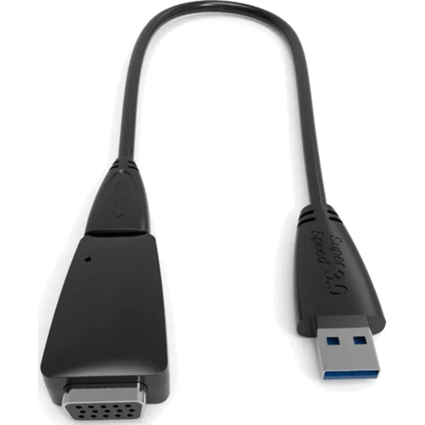 4XEM 4XEM SuperSpeed USB 3.0 to VGA External Video Card Adapter - USB 3.0 - 1 x 15-pin HD-15 VGA Female - 2048 x 1152 Supported - Black - 4XUSB3VGA