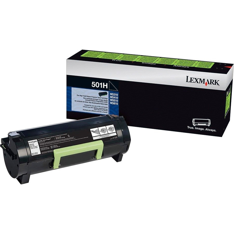 Lexmark Black Toner Cartridge Return Program Yield 5,000 Pages 50F1H00 Lexmark