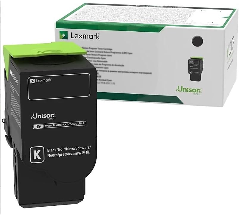 Lexmark Black Toner Cartridge Return Program Yield 1,000 Pages - 80C00KG LEXMARK