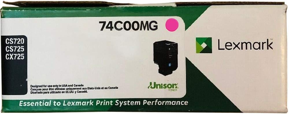 Lexmark Magenta Toner Cartridge Return Program, TAA Compliant - 74C00MG
