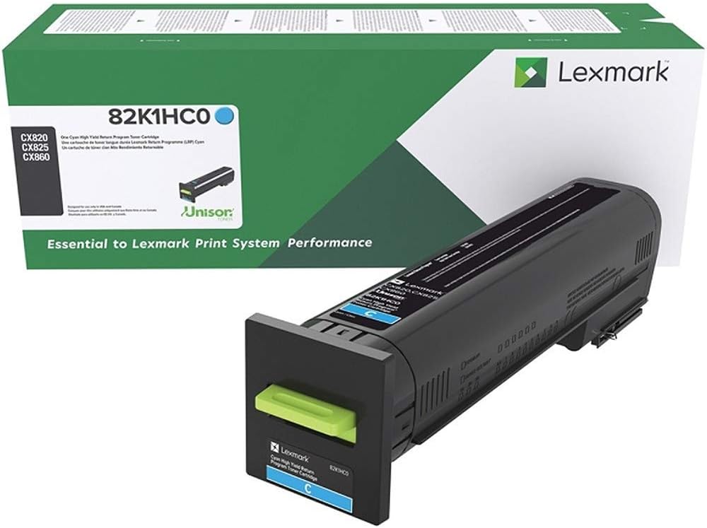 Lexmark Cyan Toner Cartridge Return Program High Yield 17,000 Pages - 82K0HCG LEXMARK