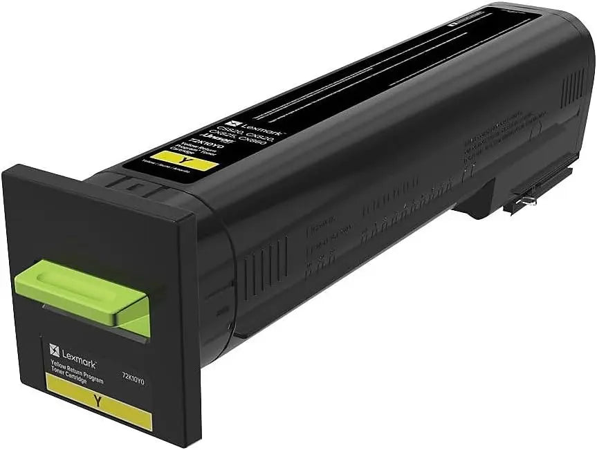 Lexmark CS/CX820, CX825, 860 Yellow Toner Cartridge Return Program Yield 8,000 Pages - 72K10Y0 LEXMARK