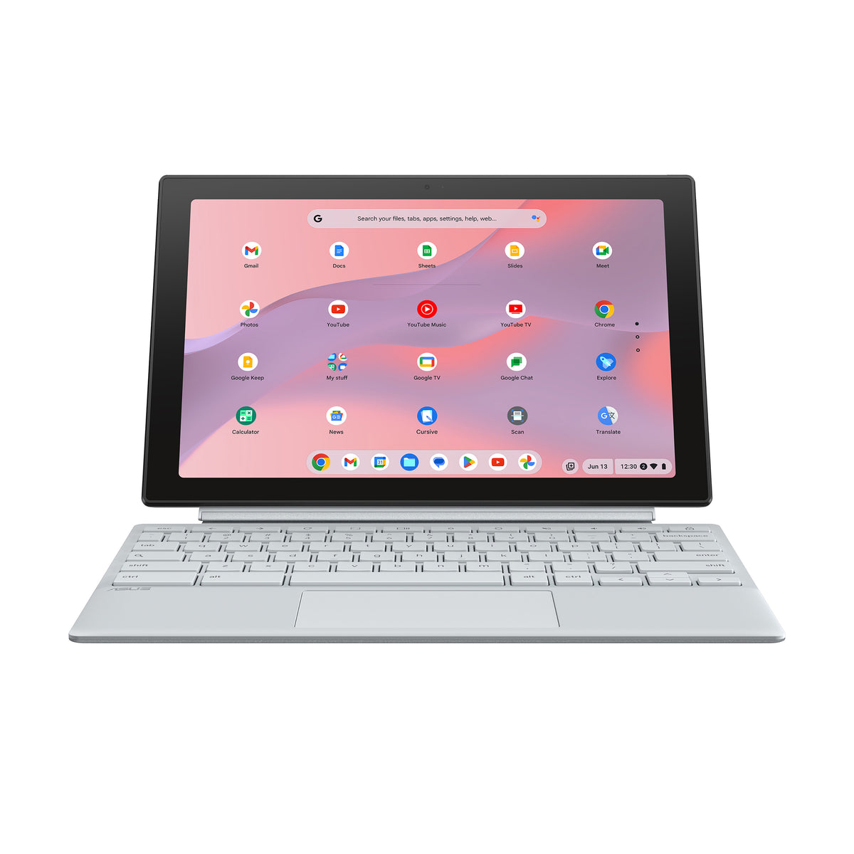 ASUS Chromebook CM30 Detachable CM3001DM2A-YZ88T-S MediaTek 520 26.7 cm (10.5") Touchscreen WUXGA 8 GB LPDDR4x-SDRAM 128 GB eMMC Wi-Fi 6 (802.11ax) ChromeOS Belgian Silver - CM3001DM2A-YZ88T-S