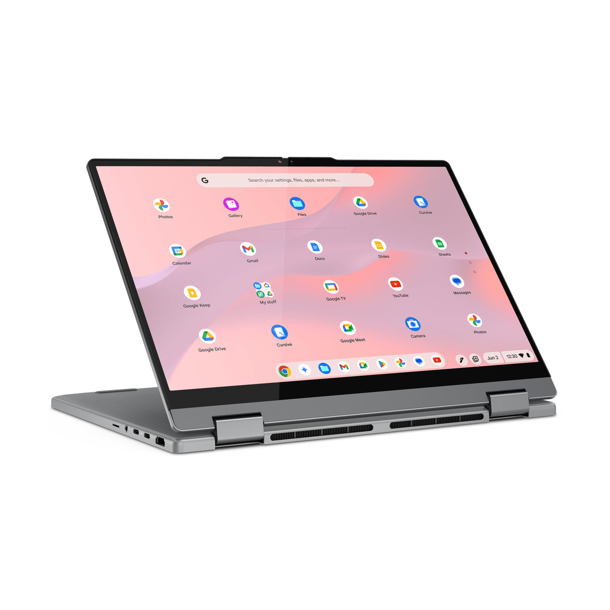 Lenovo Chrome 2in1 14IRU10 Intel Core 5 120U Chromebook 35.6 cm (14") Touchscreen WUXGA 8 GB LPDDR5-SDRAM 256 GB SSD Wi-Fi 6E (802.11ax) ChromeOS English Grey - 83LL000LUS LENOVO