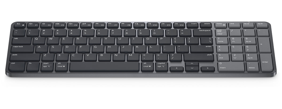 DELL KB746 keyboard Universal RF Wireless + Bluetooth QWERTY US English Graphite - KB746-BLK-US