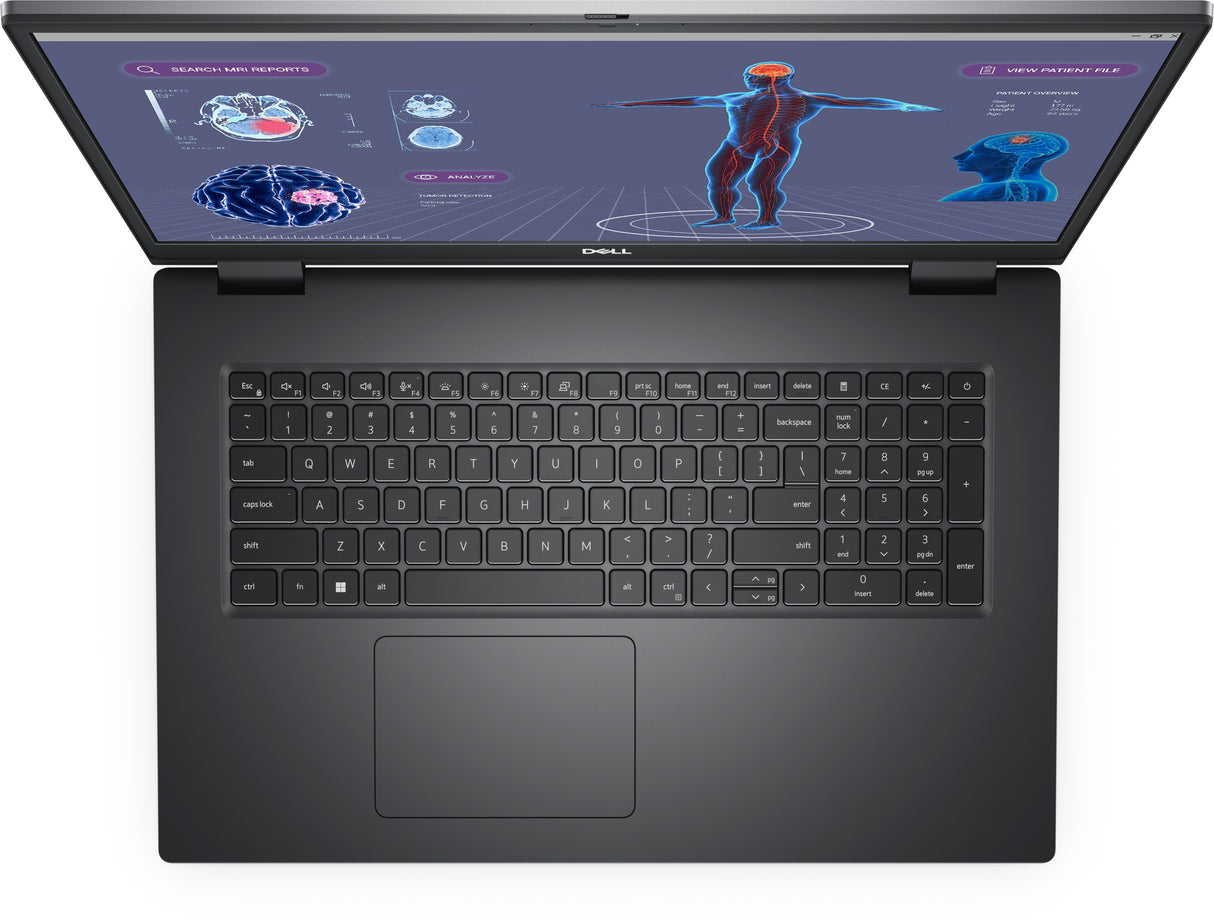 DELL Precision 7780 Intel® Core™ i9 i9-13950HX Mobile workstation 43.9 cm (17.3") Full HD 64 GB DDR5-SDRAM 1 TB SSD NVIDIA RTX A4000 Wi-Fi 6E (802.11ax) Windows 11 Pro Grey - 3GCR6