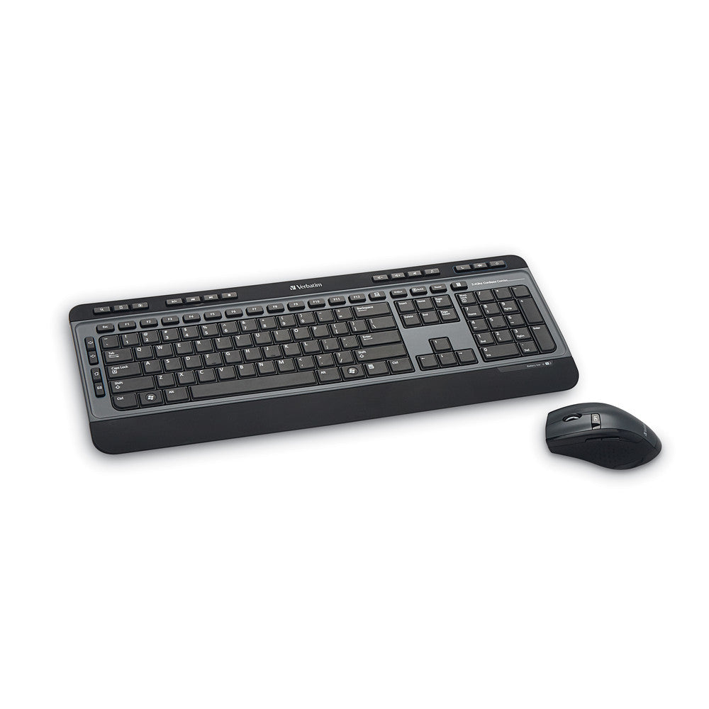 Verbatim 99788 keyboard Mouse included Universal RF Wireless Black, Grey - 99788