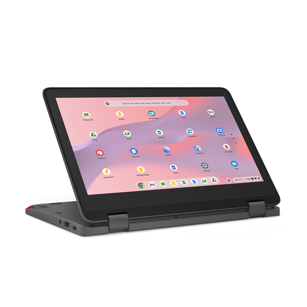 Lenovo 300e Yoga Chromebook Gen 4 MediaTek Kompanio 520 29.5 cm (11.6") Touchscreen HD 4 GB LPDDR4x-SDRAM 32 GB eMMC Wi-Fi 6 (802.11ax) ChromeOS English Grey - 82W20003US