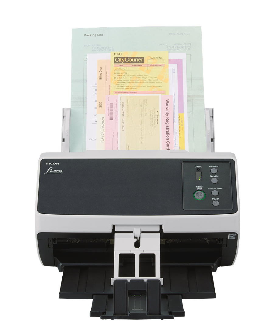Ricoh FI-8150 ADF + Manual feed scanner 600 x 600 DPI A4 Black, Grey - PA03810-B105