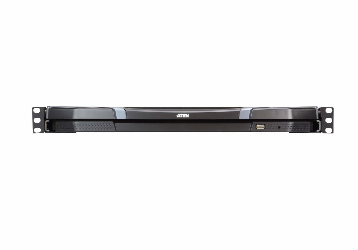 ATEN CL3800NW rack console 47 cm (18.5") 1920 x 1080 pixels Metal, Plastic Black 1U - CL3800NW ATEN