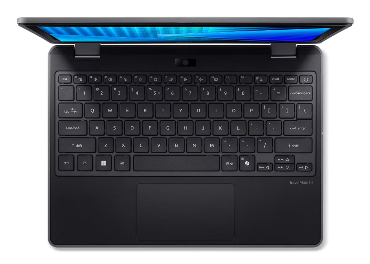 Acer TravelMate Spin B3 TMB312R-31-C45D Hybrid (2-in-1) 31 cm (12.2") Touchscreen WUXGA 4 GB LPDDR5-SDRAM 128 GB eMMC Wi-Fi 7 (802.11be) Windows 11 Pro Education Black - NX.BHBAA.003 ACER