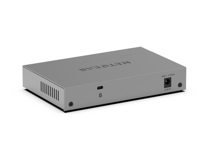 NETGEAR GS105EP Unmanaged Gigabit Ethernet (10/100/1000) Power over Ethernet (PoE) Grey - GS105EP-100NAS