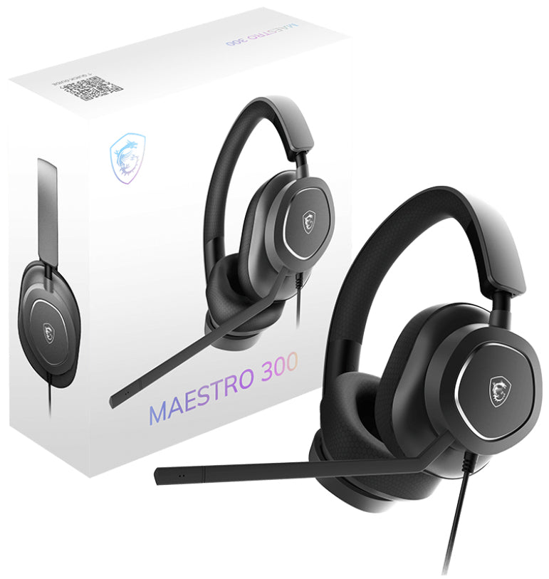 MSI Maestro 300 Headset Wired Head-band Gaming USB Type-C / USB Type-A Black - MAESTRO300 MSI