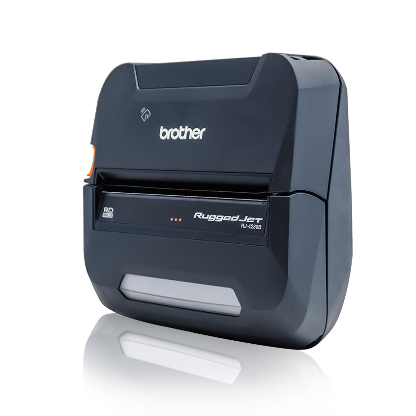 Brother RuggedJet RJ4230BL: Mobile 4" DT Printer w/USB, Bluetooth/MFi, NFC Pairing - RJ4230BL