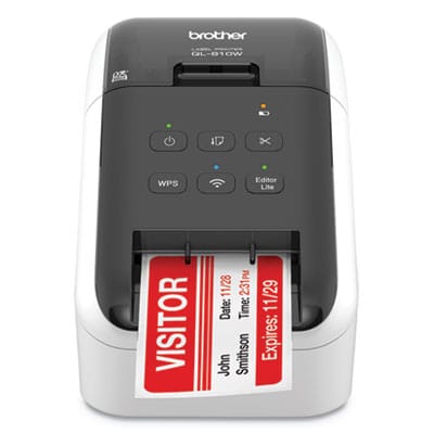 BROTHER Thermal QL-810W Ultra-Fast Label Printer with Wireless Networking, 110 Labels/min Print Speed, 5 x 9.38 x 6 - QL810W