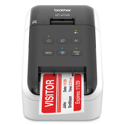 QL-810W Ultra-Fast Label Printer with Wireless Networking, 110 Labels/min Print Speed, 5 x 9.38 x 6 - QL810W