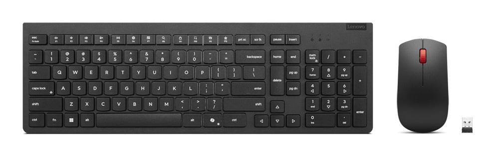 Lenovo 4X31R64453 keyboard Mouse included Office RF Wireless US English Black - 4X31R64453