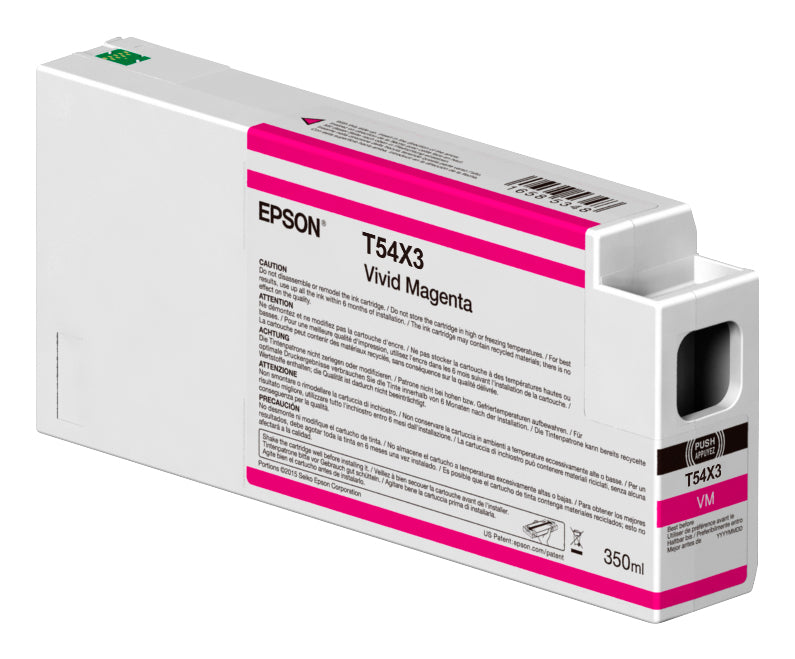 Epson Vivid Magenta UltraChrome HD Pigment-Based Ink Cartridge (350ml) - T54X300