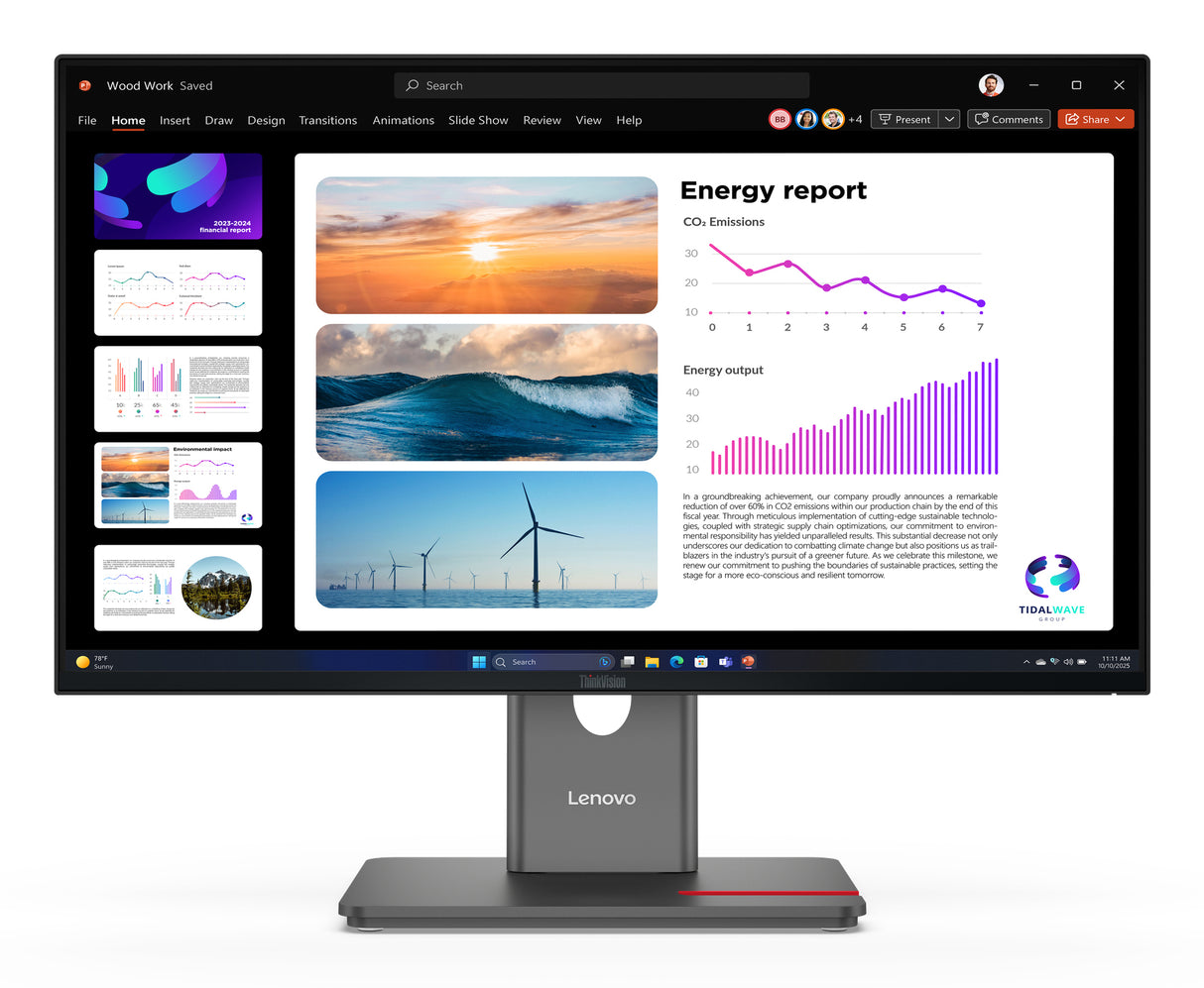 Lenovo ThinkVision P24Q-40 Monitor - 64B2GAR1UZ