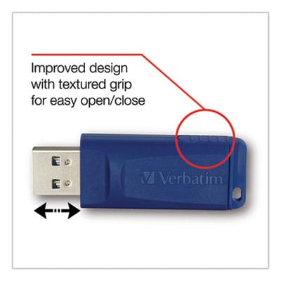 Classic USB 2.0 Flash Drive, 8 GB, Blue - 97088