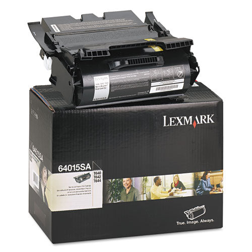 LEXMARK Return Program Toner, 6,000 Page-Yield, Black - 64015SA
