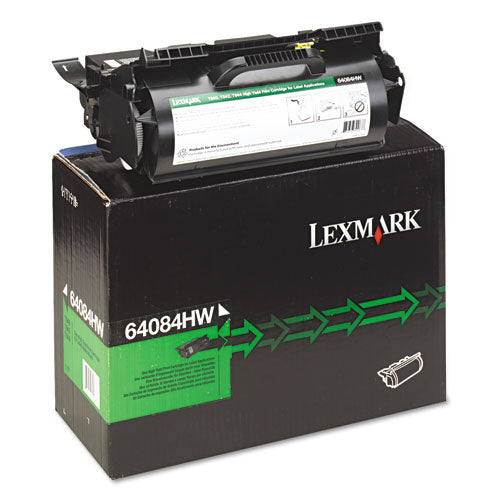 LEXMARK High-Yield Toner, 21,000 Page-Yield, Black - 64084HW