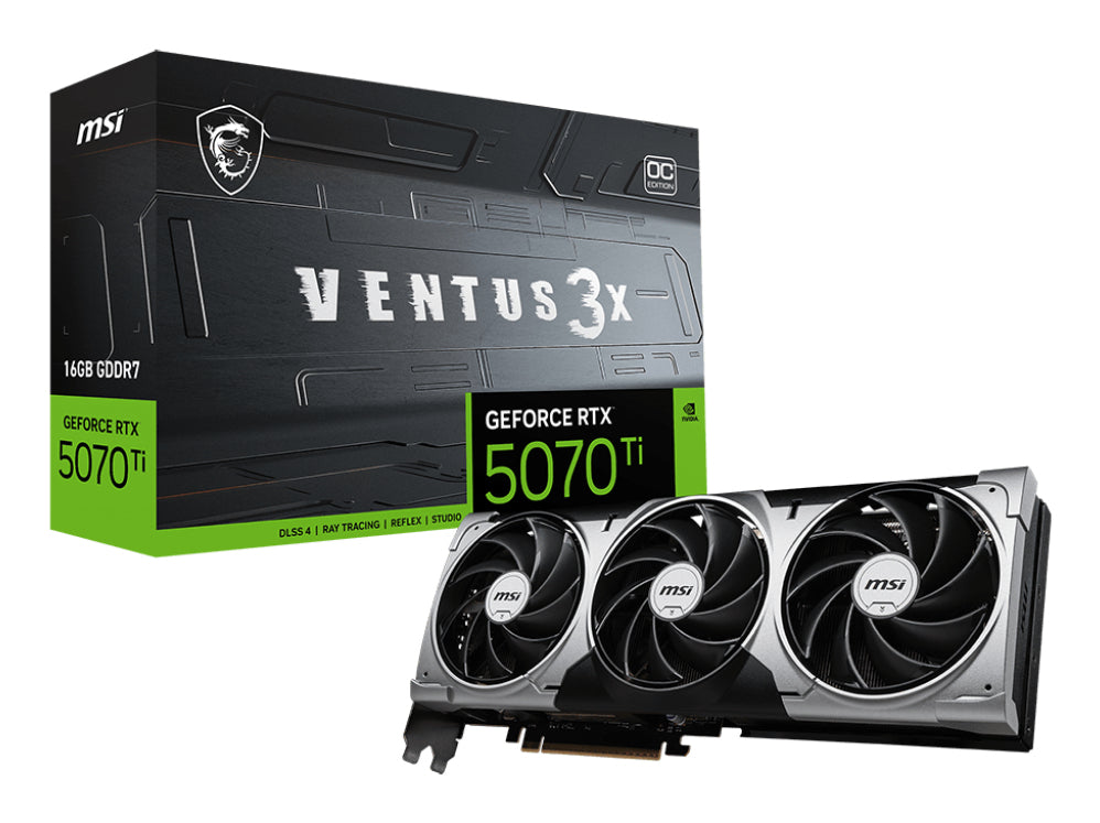 MSI GeForce RTX 5070 Ti 16G VENTUS 3X OC NVIDIA 16 GB GDDR7 - G507T-16V3C