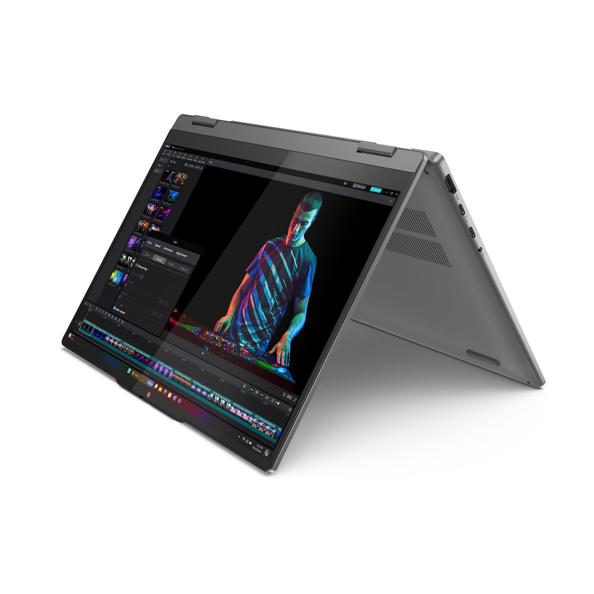 Lenovo IdeaPad 5 2-in-1 14Q8X9 Copilot+ PC Snapdragon X1P-42-100 Hybrid (2-in-1) 35.6 cm (14") Touchscreen WUXGA 16 GB LPDDR5x-SDRAM 1 TB SSD Wi-Fi 7 (802.11be) Windows 11 Home English Grey - 83GH000AUS LENOVO