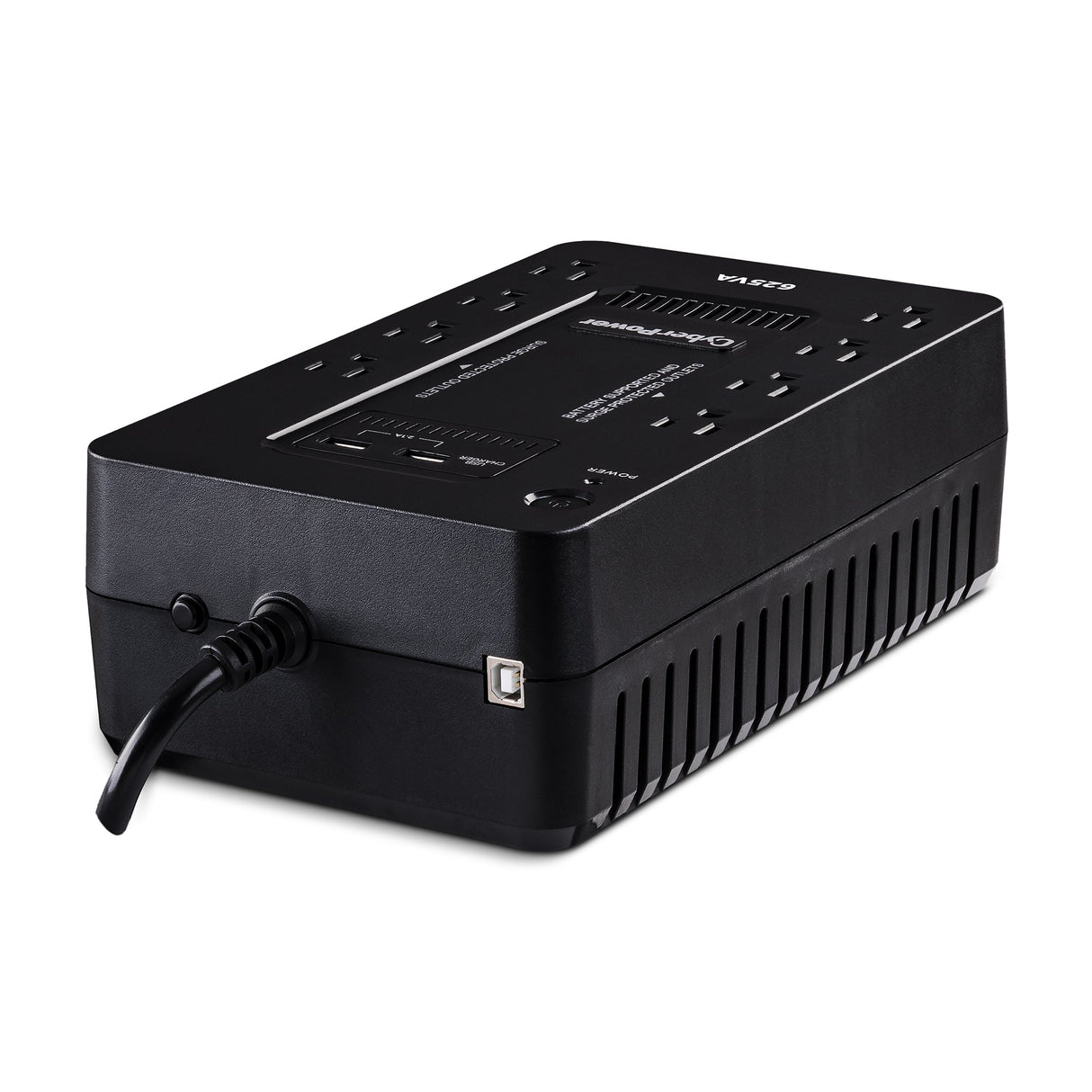 CyberPower ST625U uninterruptible power supply (UPS) Standby (Offline) 0.625 kVA 360 W 8 AC outlet(s) - ST625U CYBERPOWER