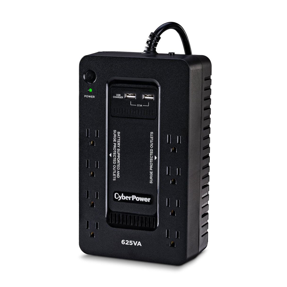 CyberPower ST625U uninterruptible power supply (UPS) Standby (Offline) 0.625 kVA 360 W 8 AC outlet(s) - ST625U CYBERPOWER