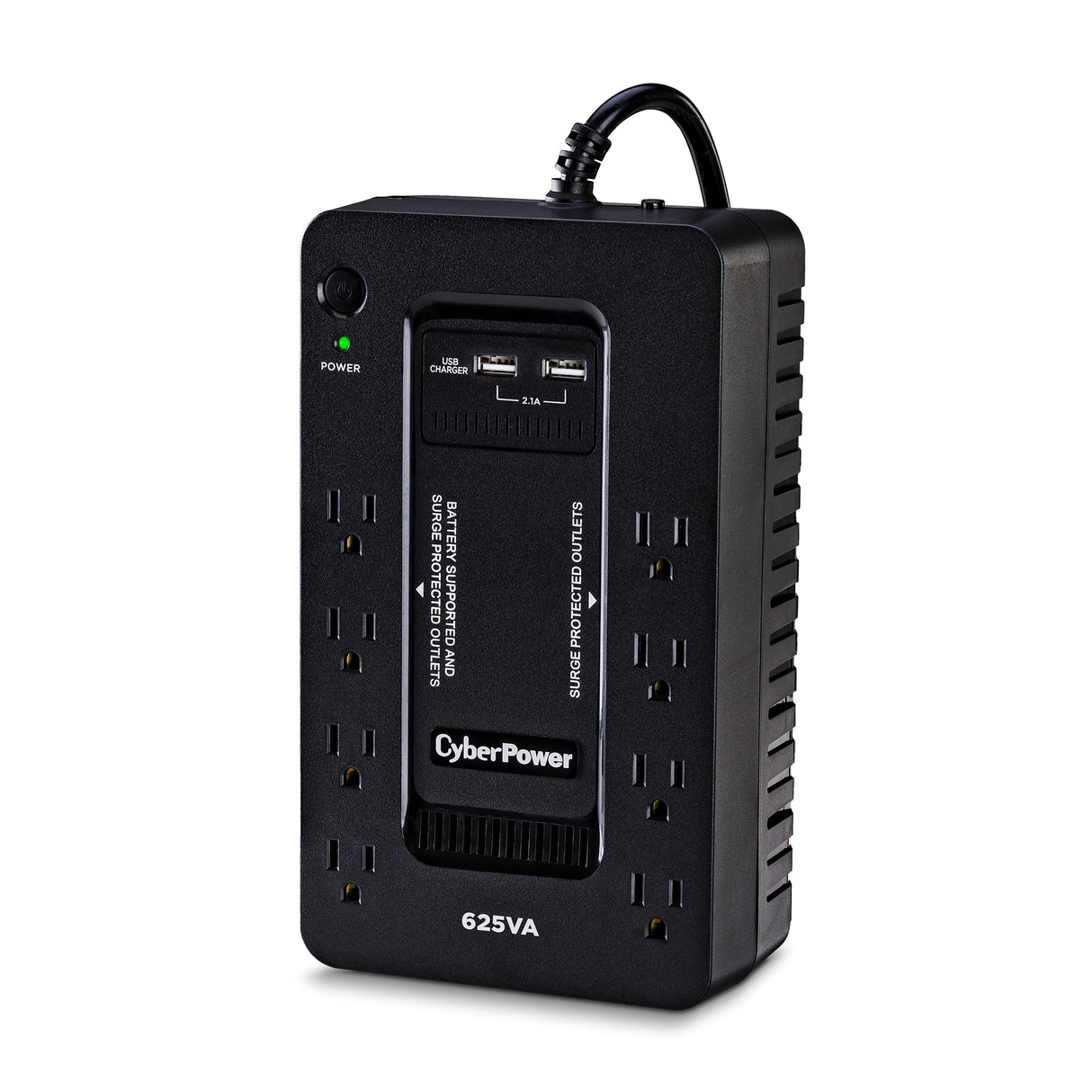 CyberPower ST625U uninterruptible power supply (UPS) Standby (Offline) 0.625 kVA 360 W 8 AC outlet(s) - ST625U CYBERPOWER