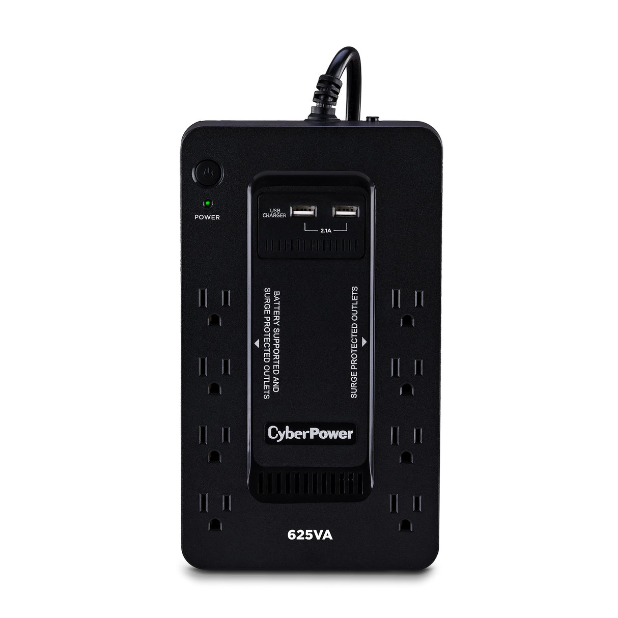 CyberPower ST625U uninterruptible power supply (UPS) Standby (Offline) 0.625 kVA 360 W 8 AC outlet(s) - ST625U CYBERPOWER
