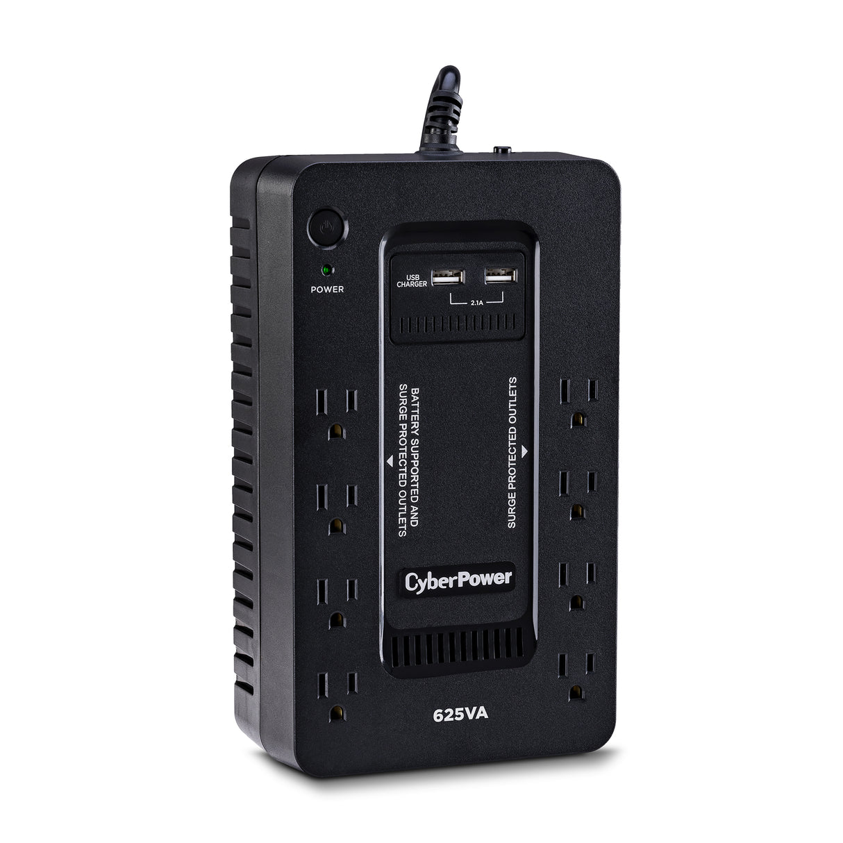 CyberPower ST625U uninterruptible power supply (UPS) Standby (Offline) 0.625 kVA 360 W 8 AC outlet(s) - ST625U CYBERPOWER