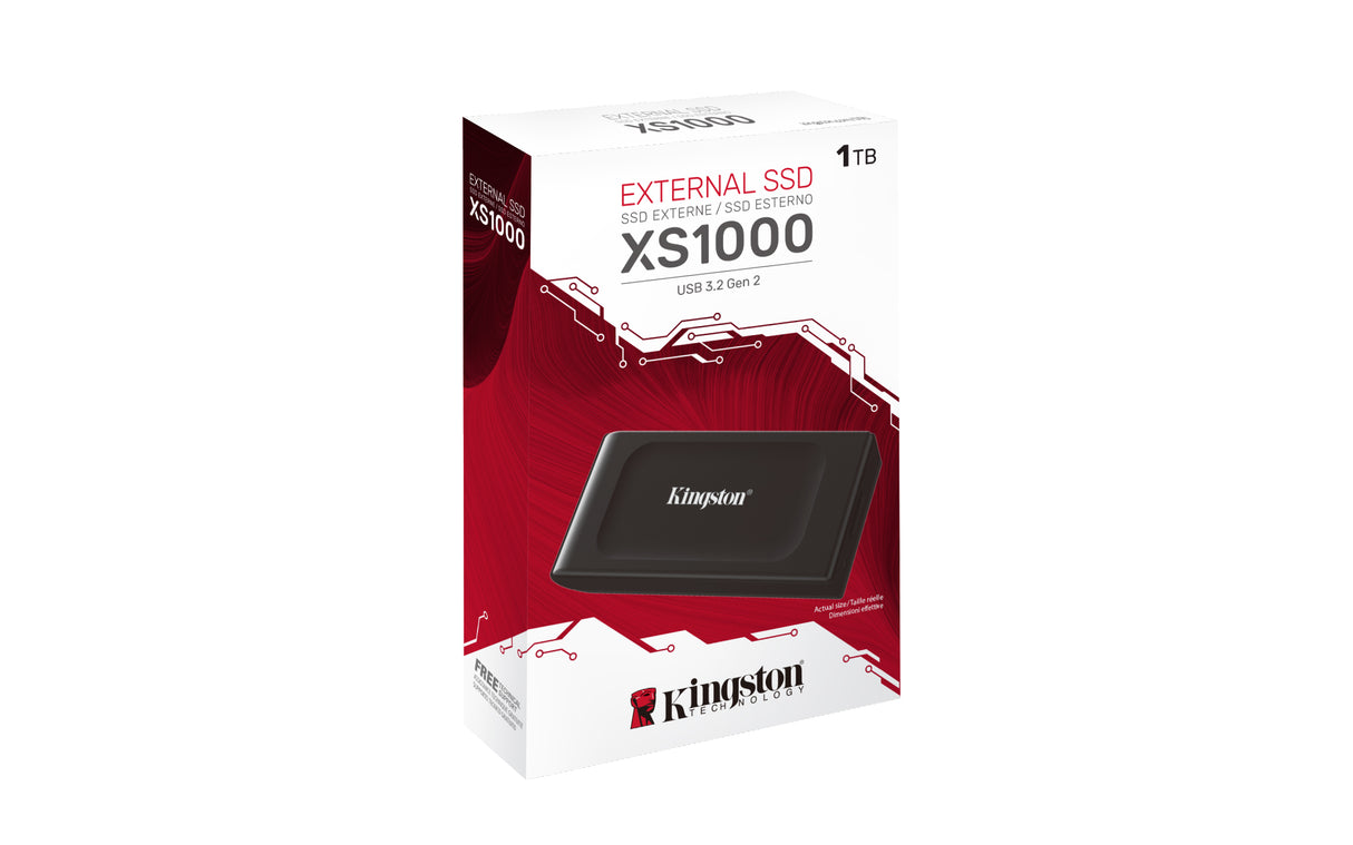 Kingston Technology 1TB XS1000 External USB 3.2 Gen 2 Portable Solid State Drive - SXS1000/1000G
