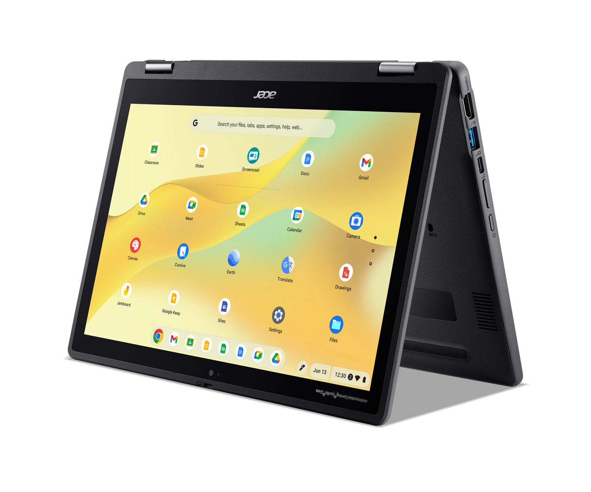 Acer Chromebook R857T/R857TN Intel® N N150 31 cm (12.2") Touchscreen WUXGA 8 GB LPDDR5x-SDRAM 64 GB Flash Wi-Fi 7 (802.11be) ChromeOS Black - NX.JHYAA.002