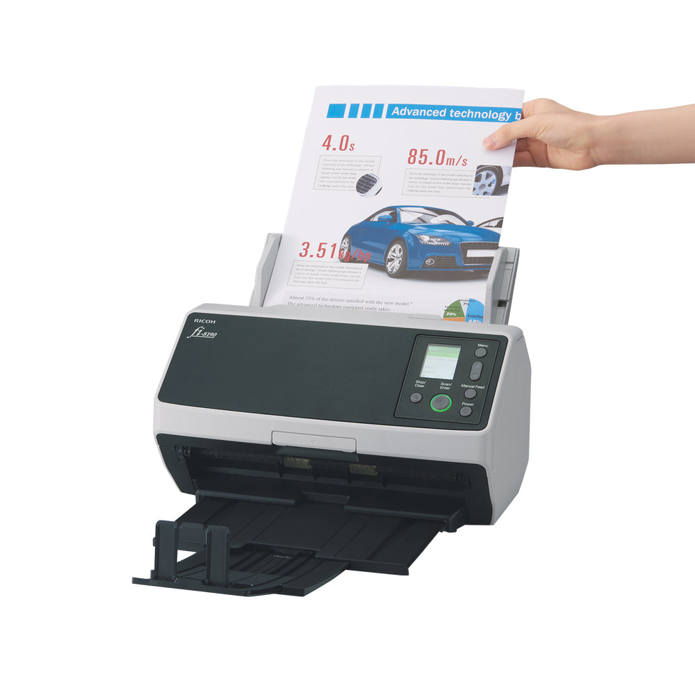 Ricoh fi-8190 ADF + Manual feed scanner 600 x 600 DPI A4 Black, Grey - PA03810-B005