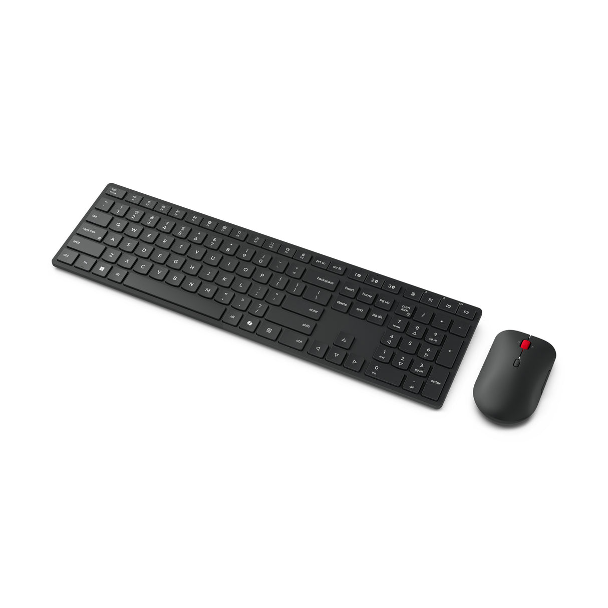 Lenovo 4X31S04810 keyboard Mouse included Office RF Wireless + Bluetooth US English Black - 4X31S04810